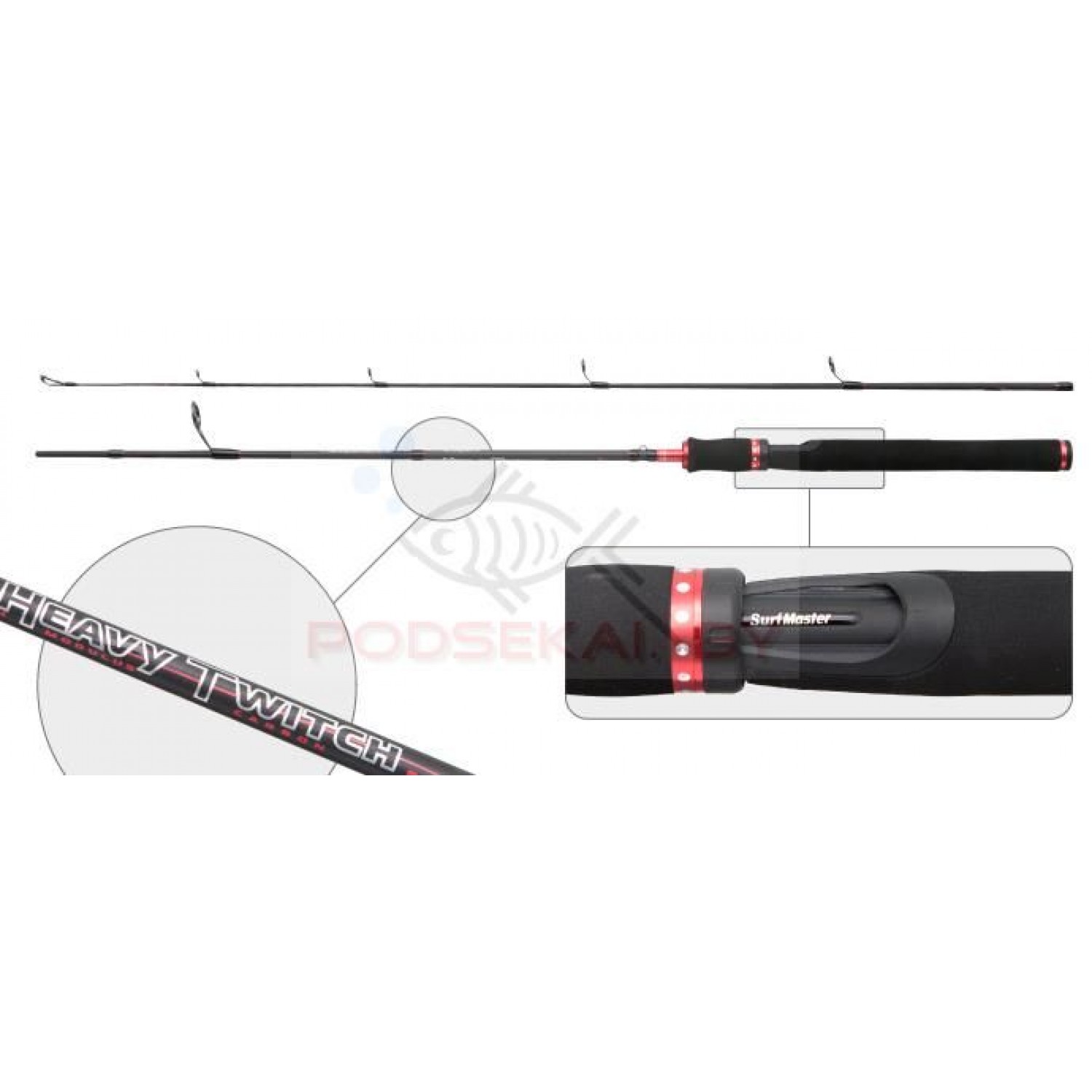 Покупка Спиннинг SURF MASTER Heavy Twitch 1,8м. 12-45 гр. в Минске Беларуси